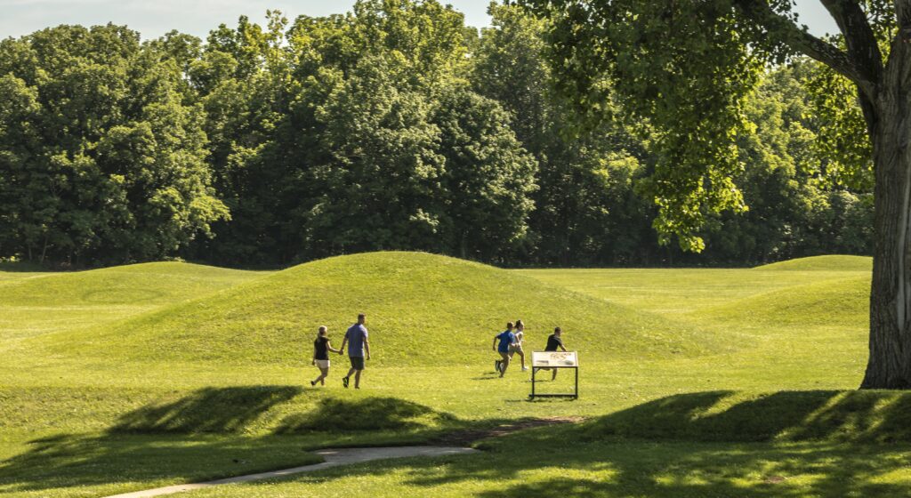 Family at Hopewell Culture National Historical Park