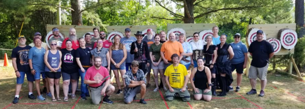 Blade Aces knife and tomahawk throwing competition