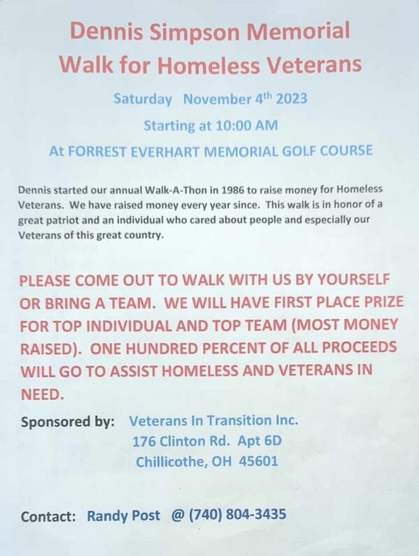 Dennis Simpson Annual Walk for Veteran’s