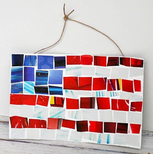 Children’s Mosaic Flag Craft